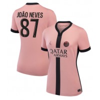 Paris Saint-Germain Joao Neves #87 Kolmaspaita Naiset 2024-25 Lyhythihainen